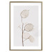 Poster Sunny Direction - a simple composition with bright foliage on a white background 136050 additionalThumb 26
