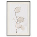 Poster Sunny Direction - a simple composition with bright foliage on a white background 136050 additionalThumb 27