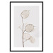 Poster Sunny Direction - a simple composition with bright foliage on a white background 136050 additionalThumb 25
