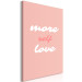 Canvas More Self Love (1-piece) Vertical - pink background with love texts 138850 additionalThumb 2
