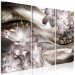 Canvas Lilac Composition (3-piece) - abstract with botanical motif 142250 additionalThumb 2