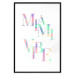Poster Miami Vibe - Holographic Lettering in Pastel-Rainbow Colors 144350 additionalThumb 26