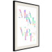 Poster Miami Vibe - Holographic Lettering in Pastel-Rainbow Colors 144350 additionalThumb 9