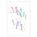 Poster Miami Vibe - Holographic Lettering in Pastel-Rainbow Colors 144350 additionalThumb 23