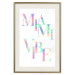 Poster Miami Vibe - Holographic Lettering in Pastel-Rainbow Colors 144350 additionalThumb 24