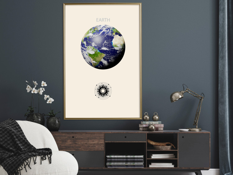 Poster Earth - Green Planet and Abstract Composition With Solar System 146250 additionalImage 8