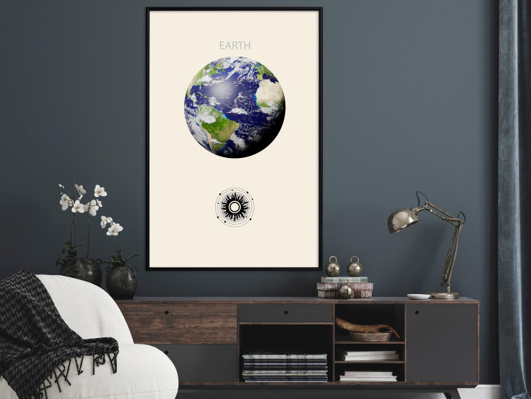 Poster Earth - Green Planet and Abstract Composition With Solar System 146250 additionalImage 14