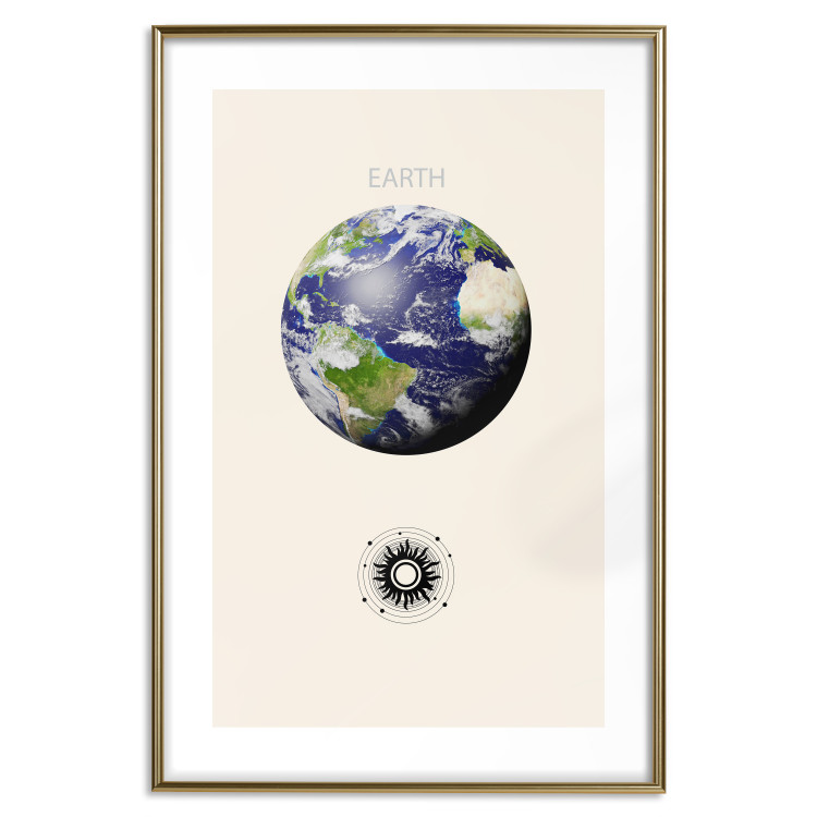 Poster Earth - Green Planet and Abstract Composition With Solar System 146250 additionalImage 25