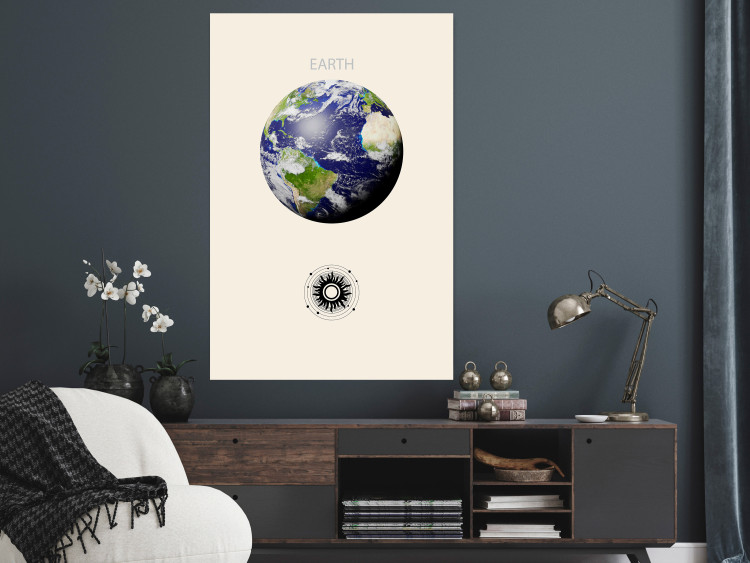 Poster Earth - Green Planet and Abstract Composition With Solar System 146250 additionalImage 10