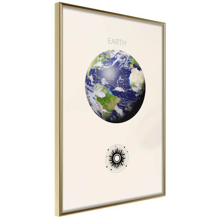 Poster Earth - Green Planet and Abstract Composition With Solar System 146250 additionalImage 2
