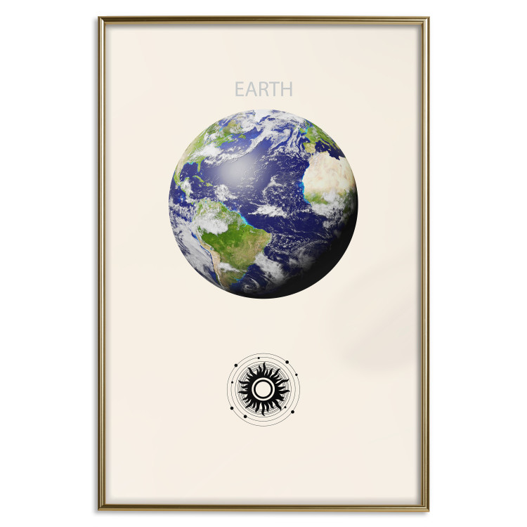 Poster Earth - Green Planet and Abstract Composition With Solar System 146250 additionalImage 19