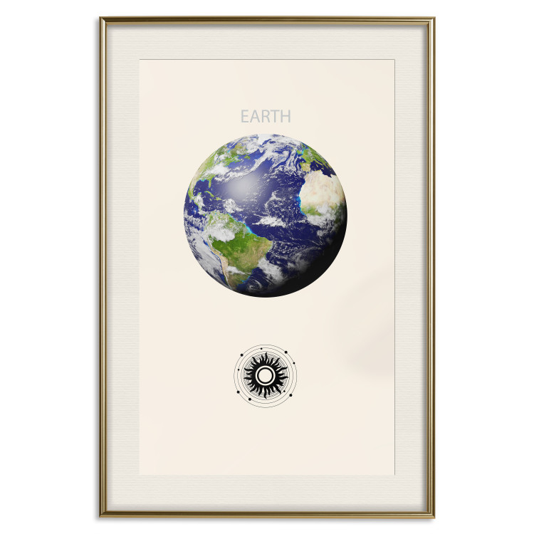 Poster Earth - Green Planet and Abstract Composition With Solar System 146250 additionalImage 27