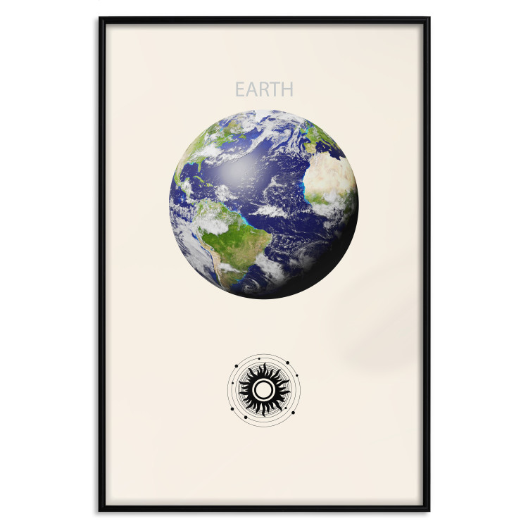 Poster Earth - Green Planet and Abstract Composition With Solar System 146250 additionalImage 15