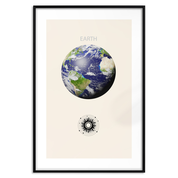 Poster Earth - Green Planet and Abstract Composition With Solar System 146250 additionalImage 24