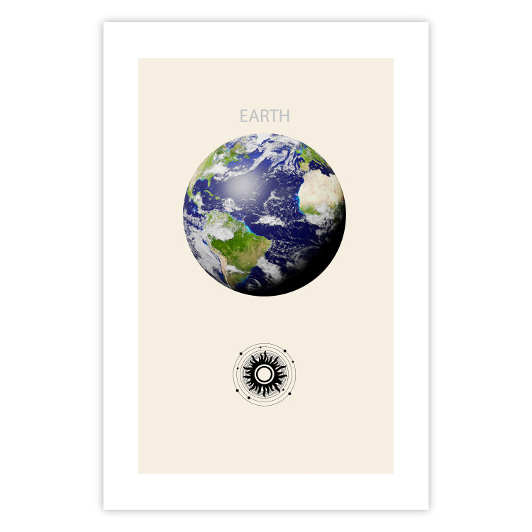 Poster Earth - Green Planet and Abstract Composition With Solar System 146250 additionalImage 22