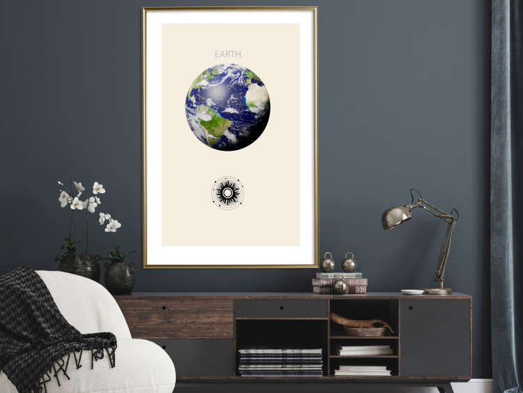 Poster Earth - Green Planet and Abstract Composition With Solar System 146250 additionalImage 23
