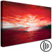 Canvas Art Print Sunset Over the Sea - Abstract Landscape Painted With Paints 147650 additionalThumb 6