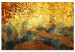 Canvas Art Print Golden Land of Oblivion (1-piece) wide - abstraction in yellows 148950