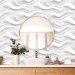 Wallpaper Wavy Pattern - White Spatial Repeating Waves 150050 additionalThumb 10