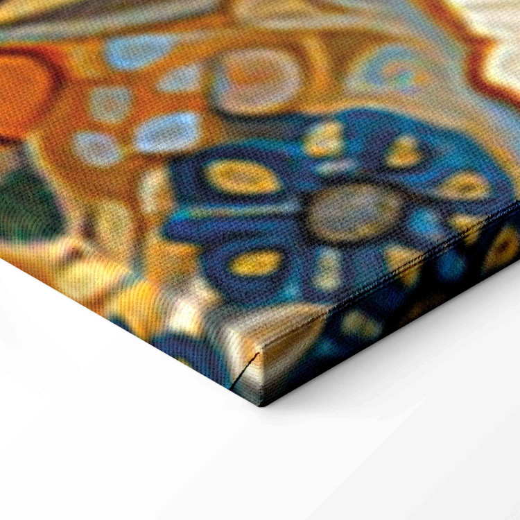 Canvas Print Orange Meadow - A Composition of Flowers in the Style of Klimt’s Paintings 151050 additionalImage 6