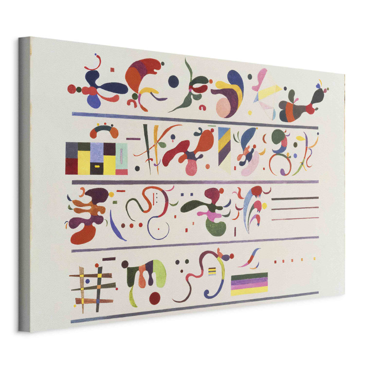 Large canvas print Kandinsky’s Succession - Colorful Signs and Symbols on a White Background [Large Format] 151650 additionalImage 2
