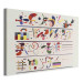 Large canvas print Kandinsky’s Succession - Colorful Signs and Symbols on a White Background [Large Format] 151650 additionalThumb 2