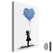 Canvas Blue Heart - Banksy Style Graffiti With a Child With a Balloon 151750 additionalThumb 8