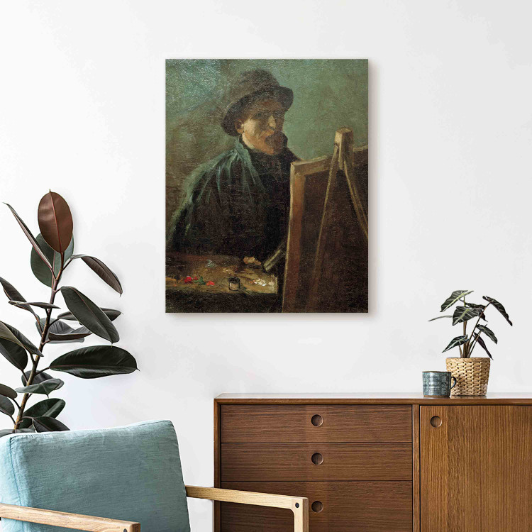 Reproduction Painting Self-Portrait with Dark Felt Hat at the Easel 154450 additionalImage 5