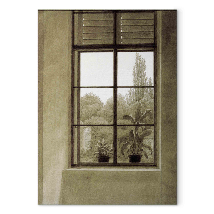 Reproduction Painting Window with view of a park 156050