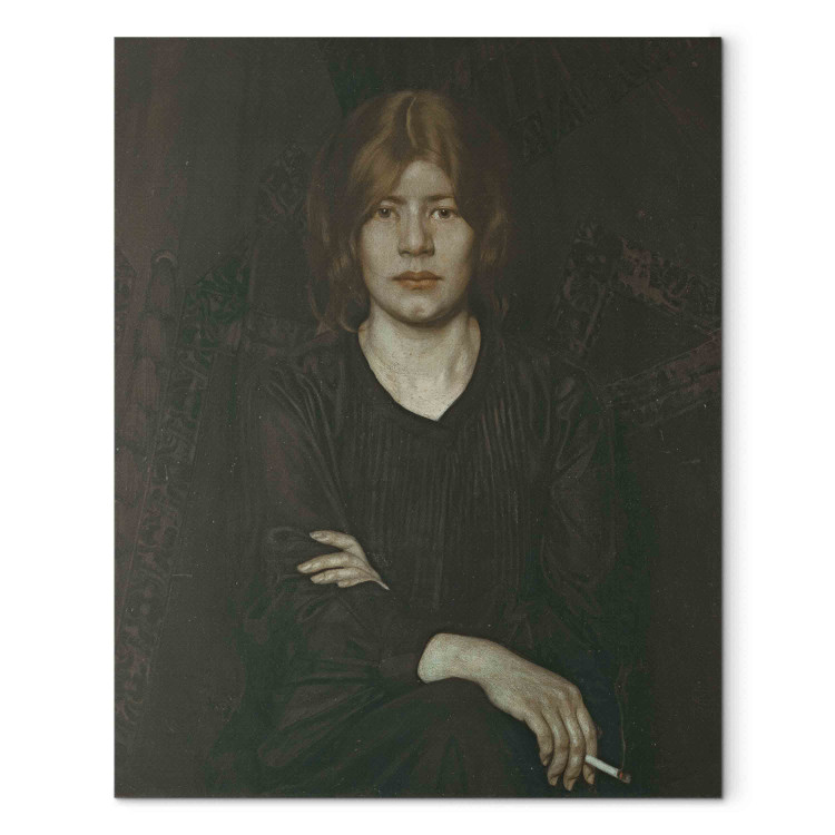Reproduction Painting Bildnis einer Dame mit Zigarette 157650