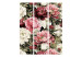 Folding Screen Floral Motif - Peonies Painted With Watercolor in Warm Colors [Room Dividers] 159550 additionalThumb 3