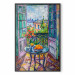Poster View From the Balcony - A Painterly Composition With a Colorful City 159950 additionalThumb 4