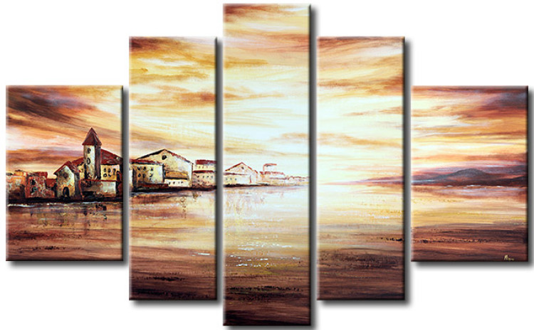 Canvas Print Houses at the seaside 49550
