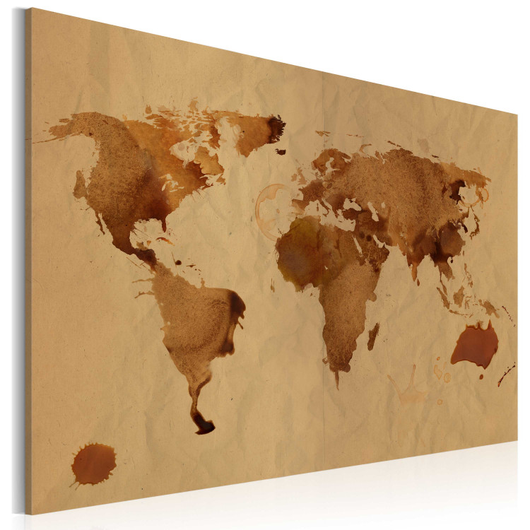 Canvas Print The World painted with coffee 55250 additionalImage 2