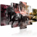 Canvas Black horse on crimson sky background 55650 additionalThumb 2
