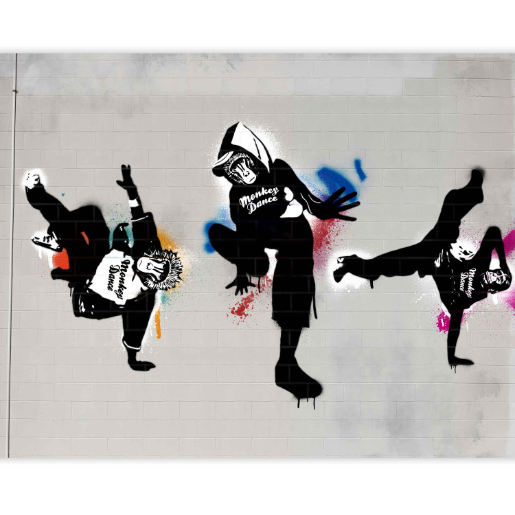 Wall Mural Monkey dance - street art 60550 additionalImage 3