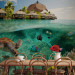 Wall Mural Paradise Maldives - Seascape on a reef with fish and turtles 61250 additionalThumb 6