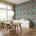 Modern Wallpaper Wooden weave of colors 89750 additionalThumb 7
