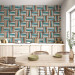 Modern Wallpaper Wooden weave of colors 89750 additionalThumb 6