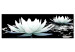 Canvas Art Print Nature's Masterpiece (1-part) - Lilies in Black and White Contrast 95750