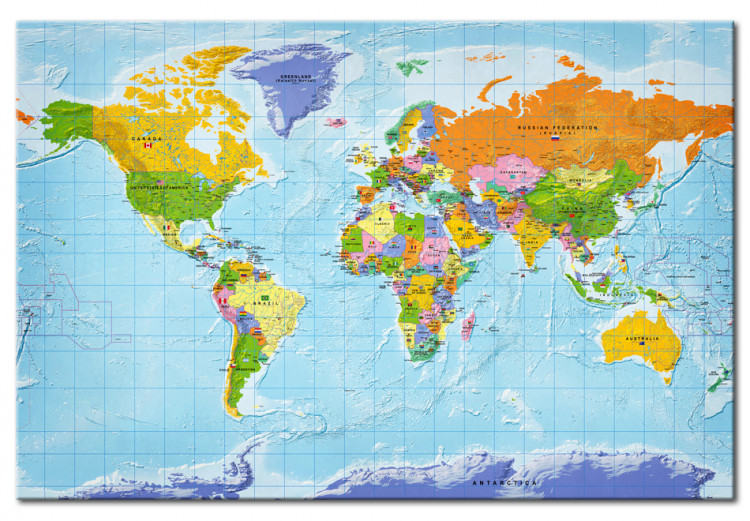 Cork Pinboard World Map: Countries Flags [Cork Map] 95950 additionalImage 2