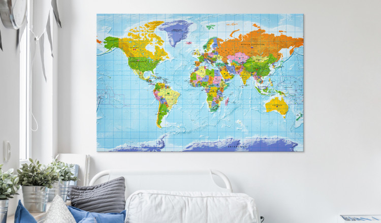 Cork Pinboard World Map: Countries Flags [Cork Map] 95950 additionalImage 3