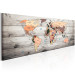 Canvas Art Print World Maps: Wooden Travels 97450 additionalThumb 2