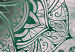 Canvas Mandala: Emerald Treasure - Oriental Green Pattern in Zen Motif 97550 additionalThumb 4