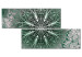 Canvas Mandala: Emerald Treasure - Oriental Green Pattern in Zen Motif 97550