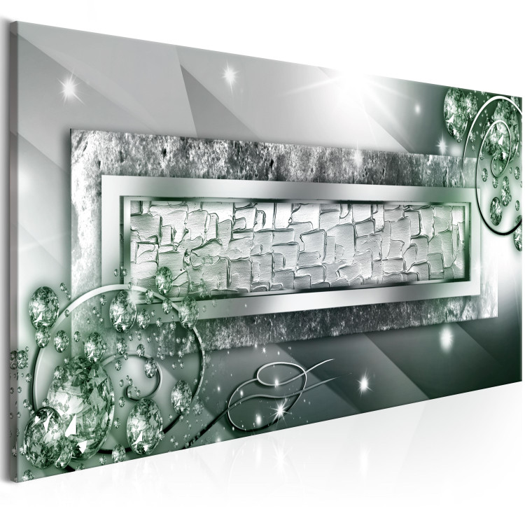 Canvas Glass and Crystals (1-part) Wide Green 106960 additionalImage 2