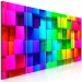 Canvas Art Print Colourful Cubes (5 Parts) Narrow 113760 additionalThumb 2