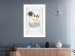 Poster King Cat - Playful composition with a white cat and English text 114360 additionalThumb 23