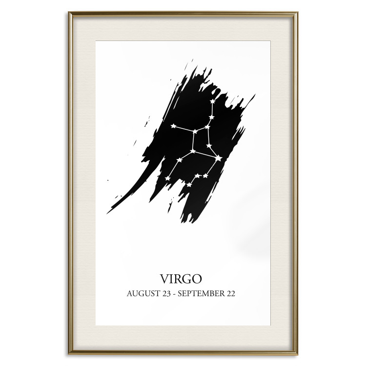 Poster Zodiac signs: Virgo - star constellation and texts on a uniform background 114860 additionalImage 19