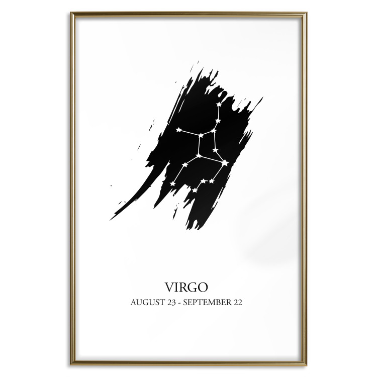 Poster Zodiac signs: Virgo - star constellation and texts on a uniform background 114860 additionalImage 14